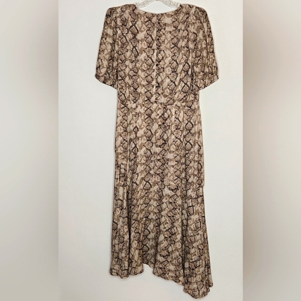Greylin Womens Snake Print Asymmetrical Dress Size Small As Worn In TV - Picture 8 of 15